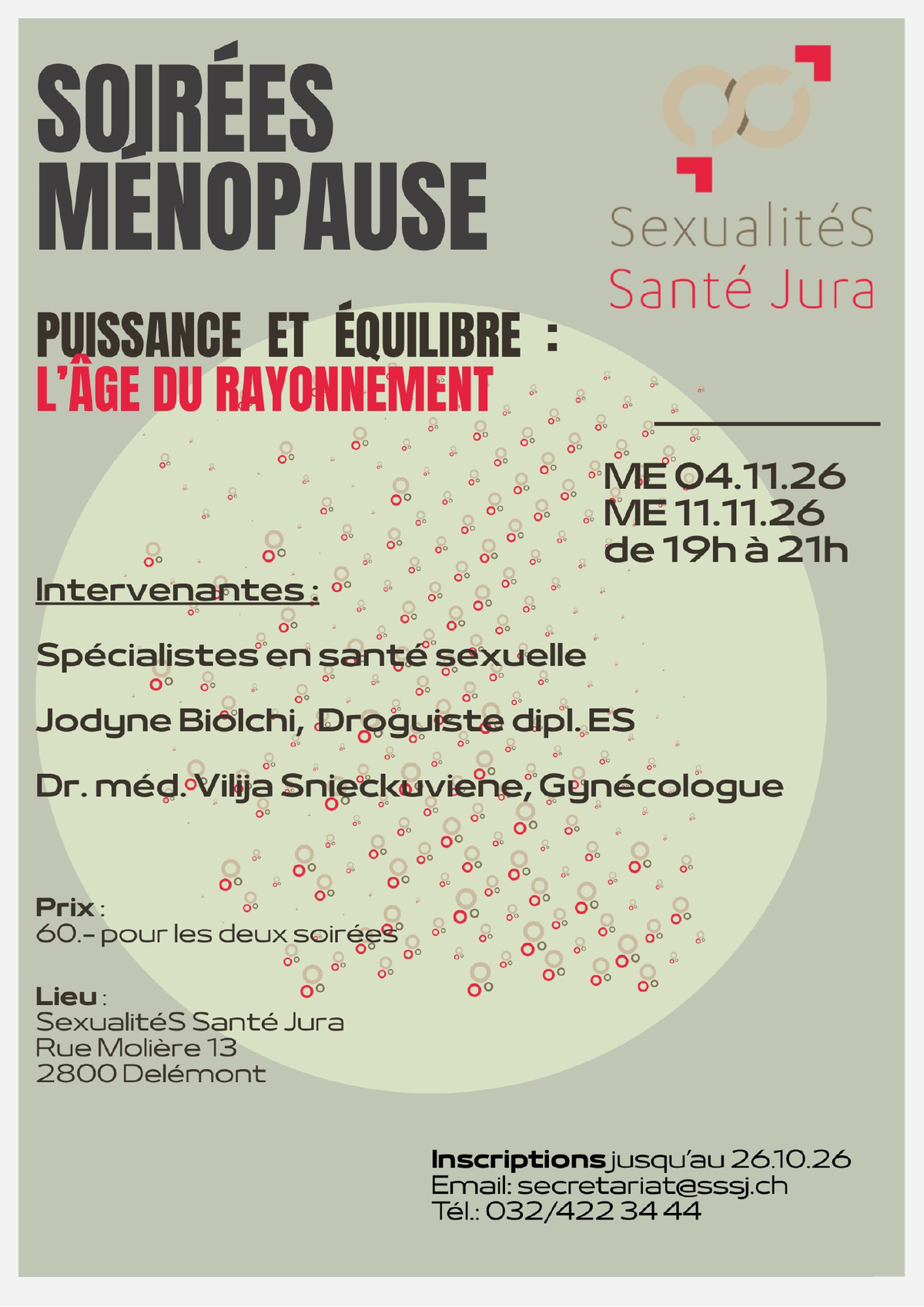 Soirées ménopause